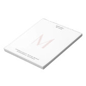 Beruflich Schlicht Modernes Minimalistisches Mit M Notizblock (Rotiert)