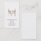 Beruflich Schlicht Modernes Minimalistisches Mit M Visitenkarte (Vorne/Hinten)