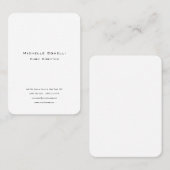 Beruflich Schlicht Modernes Minimalistisches Schwa Visitenkarte (Vorne/Hinten)