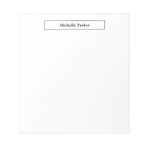 Beruflich Schlichte Minimalistisch Moderne Schwarz Notizblock