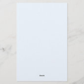 Beruflich Schlichte Moderne Minimalistische Alice Briefpapier (Rückseite)