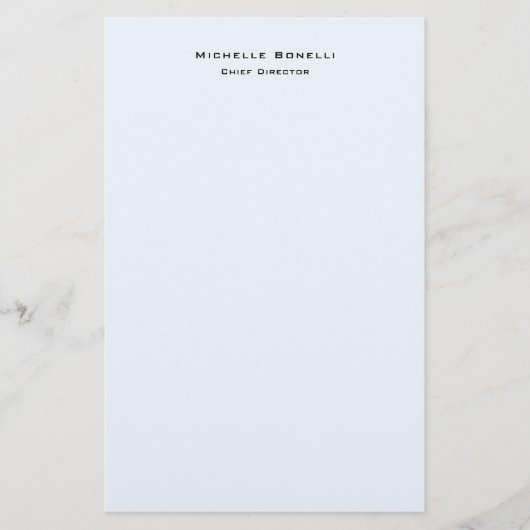 Beruflich Schlichte Moderne Minimalistische Alice  Briefpapier (Vorderseite)