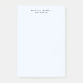 Beruflich Schlichte Moderne Minimalistische Alice  Post-it Klebezettel (Vorderseite)