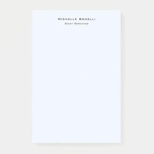 Beruflich Schlichte Moderne Minimalistische Alice Post-it Klebezettel (Vorderseite)