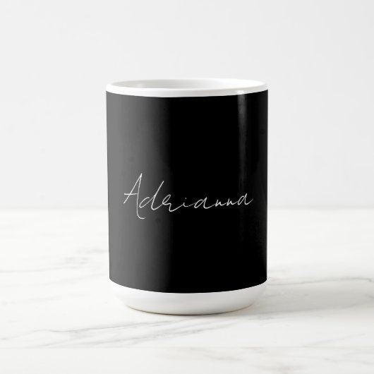 Beruflich schwarz fügen Sie Ihrem Namen Handschrif Kaffeetasse (Mittel)