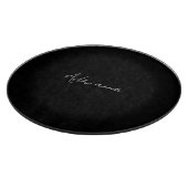 Beruflich schwarz fügen Sie Ihrem Namen Handschrif Schneidebrett (Ecke)