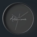 Beruflich schwarz fügen Sie Ihrem Namen Handschrif Uhr<br><div class="desc">Diese Vorlage kann an alle persönlichen Beruf angepasst werden.</div>