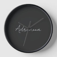 Beruflich schwarz fügen Sie Ihrem Namen Handschrif