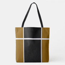 Beruflich Schwarz Golden Brown Racing Streifen