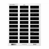 Beruflich Schwarz Modernes Schlichtes Elegantes Mi (Vorne)