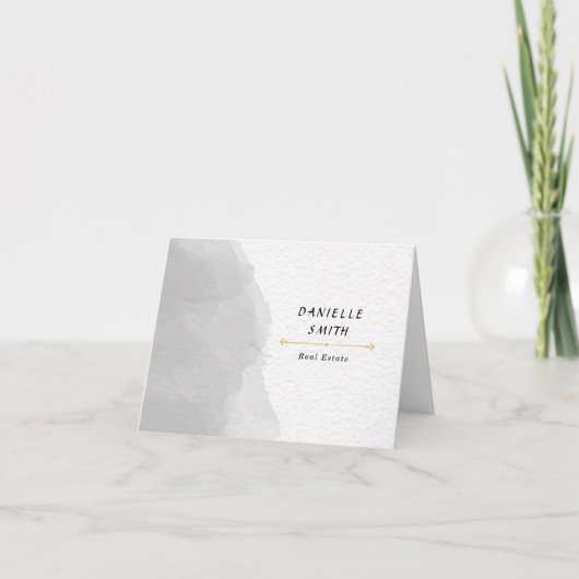 Beruflich Schwarz und Weiß Dankeskarte (Vorderseite)