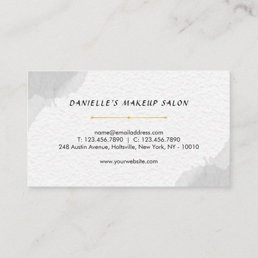 Beruflich Schwarz und Weiß Treuekarte (Rückseite)