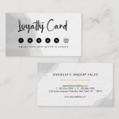 Beruflich Schwarz und Weiß Treuekarte (Vorne/Hinten)