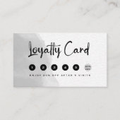 Beruflich Schwarz und Weiß Treuekarte (Vorderseite)