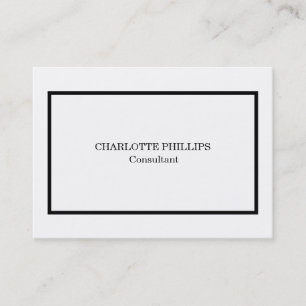 Beruflich Schwarz/Weiß Minimalistisch Schlicht Visitenkarte