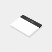 Beruflich Schwarz/Weiß Post-it Klebezettel (angewinkelt)