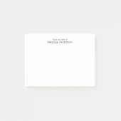 Beruflich Schwarz/Weiß Post-it Klebezettel (Vorderseite)