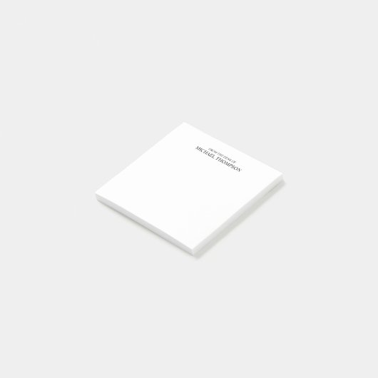 Beruflich Schwarz/Weiß Post-it Klebezettel (angewinkelt)