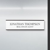 Beruflich Schwarz/Weiß Türschild