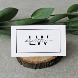 Beruflich Schwarz/Weiß Visitenkarte