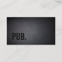 Beruflich schwärzen Sie heraus Pub-Geschäfts-Karte