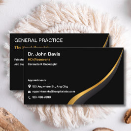 Beruflich Schwarzes Gold Modernes Elegantes Minima Visitenkarte