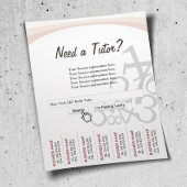 Beruflich Search Bar Math Tutor-Flyer Flyer
