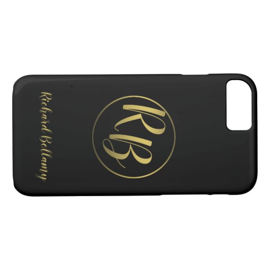 Beruflich Simple Black Gold - iPhone Case (Rückseite (Horizontal))