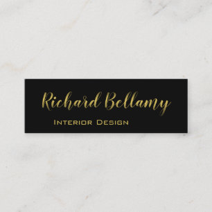 Beruflich Simple Black Gold - Visitenkarte