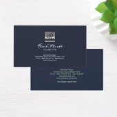 Beruflich Simple Blue Monogram CEO-Gründer (Schreibtisch)