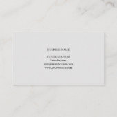 Beruflich Simple Gray Lines Consultant Visitenkarte (Rückseite)