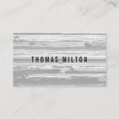 Beruflich Simple Gray Lines Consultant Visitenkarte (Vorderseite)