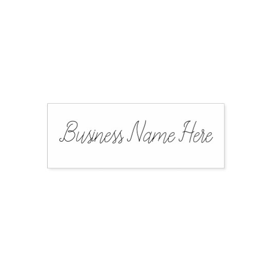 Beruflich Simple Modern Business Name Briefmarken Permastempel (Design)
