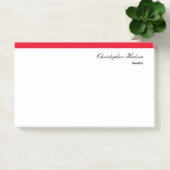 Beruflich Simple Schlicht Real Anwesen Red White Post-it Klebezettel (Büro)