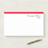 Beruflich Simple Schlicht Real Anwesen Red White Post-it Klebezettel (Auf Schreibtisch)