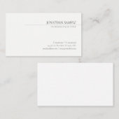 Beruflich Simple Template Cursive Italic Schriftar Visitenkarte (Vorne/Hinten)