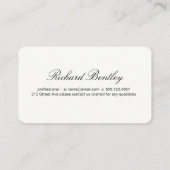 Beruflich Simple Visitenkarte (Rückseite)