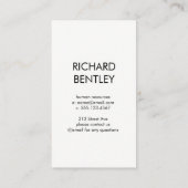 Beruflich Simple Visitenkarte (Rückseite)