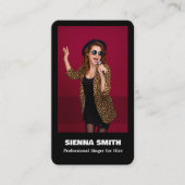 Beruflich Singer Custom QR Visitenkarte (Vorderseite)