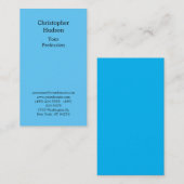 Beruflich Sky Blue Schlicht Premium Silk Visitenkarte (Vorne/Hinten)
