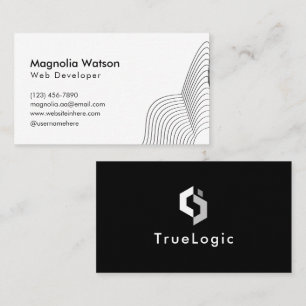 Beruflich Sleek Clean Typografie Minimalistisch Visitenkarte