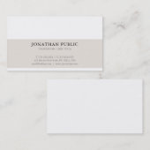 Beruflich Sleek Creative Modern Trendy Luxus Visitenkarte (Vorne/Hinten)