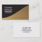 Beruflich | Sleek | Führungskraft Visitenkarte (Vorne/Hinten)