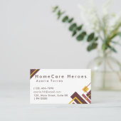 Beruflich Sleek Typografie Geometric Modern Visitenkarte (Stehend Vorderseite)