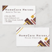 Beruflich Sleek Typografie Geometric Modern Visitenkarte (Vorne/Hinten)