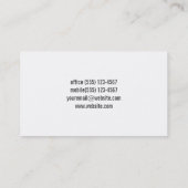 Beruflich | Sleek Visitenkarte (Rückseite)