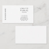 Beruflich Smart Schlicht Elegante Minimalistisch M Visitenkarte (Vorne/Hinten)