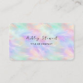 Beruflich Social Media-Logo Modern Opal Stilvoll Visitenkarte (Rückseite)