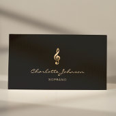 Beruflich Soprano Gold Treble Clef Singer Visitenkarte