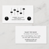 Beruflich Sound Engineer Music DJ Audio-Kontrolle Visitenkarte (Vorne/Hinten)